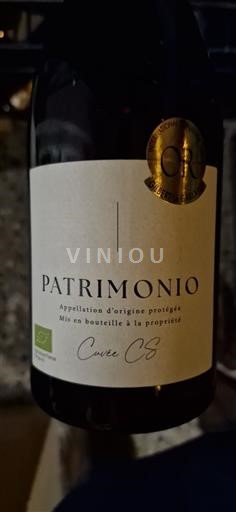 Vin Rouge sec CS 2021 France Corse Patrimonio