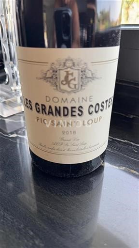 Languedoc Pic-saint-loup Domaine Les Grandes Costes 2018