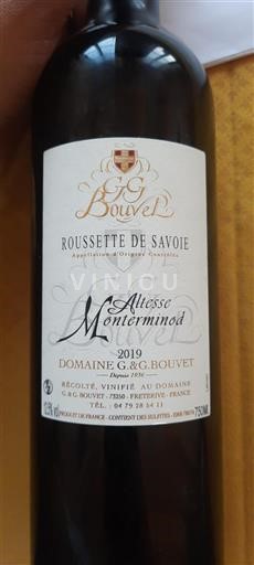 Savoie and Bugey Roussette of Savoie Domaine G&G Bouvet Altesse Monterminod 2019