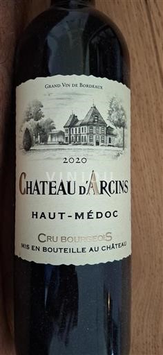 Bordeaux Haut-Médoc Cru Bourgeois Château Arcins 2020