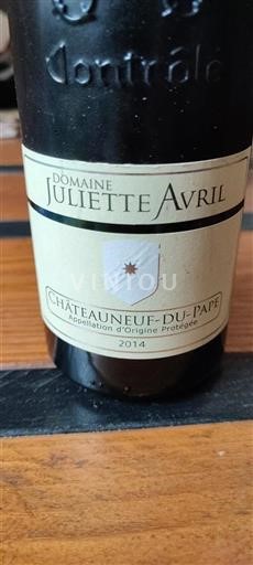 Rhônevallei Châteauneuf-du-Pape Domaine Juliette Avril 2014