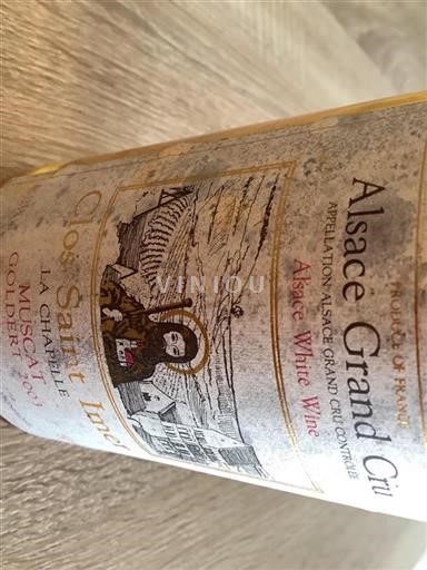 Vin Blanc liquoreux La Chapelle Clos Saint Imer 2003 France Alsace Alsace Grand Cru Grand Cru