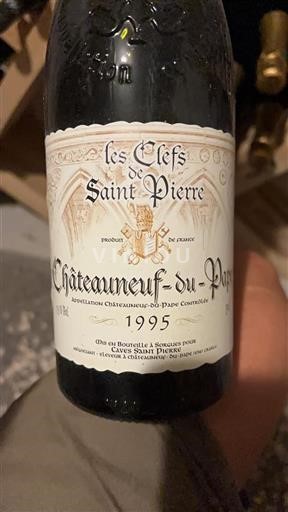 Údolí Rhôny Châteauneuf-du-Pape Caves Saint Pierre Les Clefs de Saint Pierre 1995