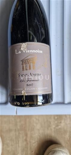 Vin Rouge sec Les Granards La Viennoise 2017 France Vallée du Rhône Saint-Joseph