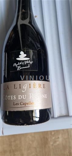 Vallée du Rhône Côtes-du-rhône La Ligière Les Capelles 2016
