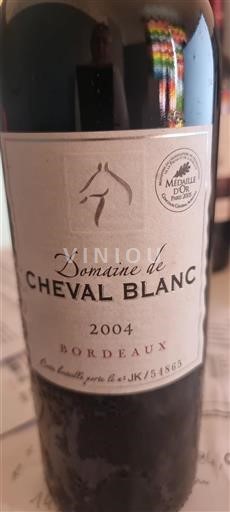 Bordeaux Saint-Émilion Grand Cru Domaine Cheval Blanc 2004