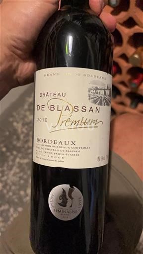 Bordeaux Château Blassan Prémium 2010