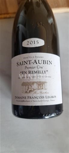 Burgundsko Saint-Aubin Premier Cru Domaine François Legros En Remilly 2015
