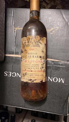 Bordeaux Sauternes Premier Cru Sigalas Rabaud 1990