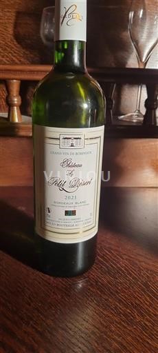 Bordeaux Bordeaux blanc Château Le Petit Désert 2021