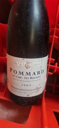 Burgund Pommard Premier Cru Domaine Fontaine-Gagnard Les Rugiens 2003