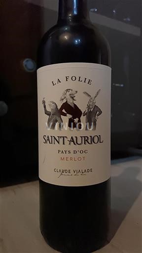 Vin Rouge sec La Folie Saint Auriol 2022 France Languedoc et Roussillon Pays d'oc