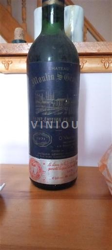 Bordeaux Saint-Émilion Grand Cru Grand Cru Château Moulin Saint-Georges 1971