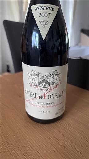 Vallée du Rhône Côtes-du-rhône Château Fonsalette Réservé 2007
