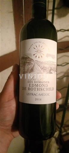 Bordeaux Listrac-Médoc Domaine Les Pèlerins des s Edmond de Rothschild 2014