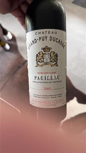 Bordeaux Pauillac Grand Cru Classé Grand-Puy Ducasse 2005