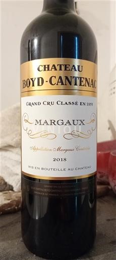 Bordeaux Margaux Grand Cru Château Boyd-Cantenac 2018