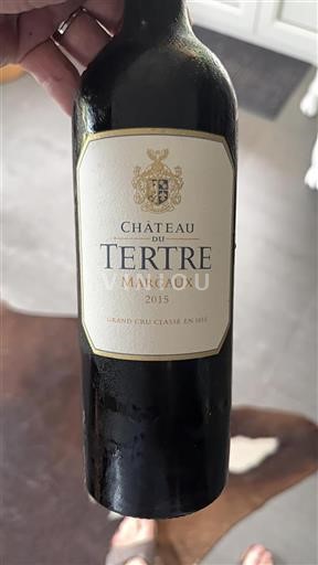 Bordeaux Margaux Grand Cru Tertre 2015