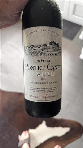 Bordeaux Pauillac Grand Cru Pontet-Canet 1994