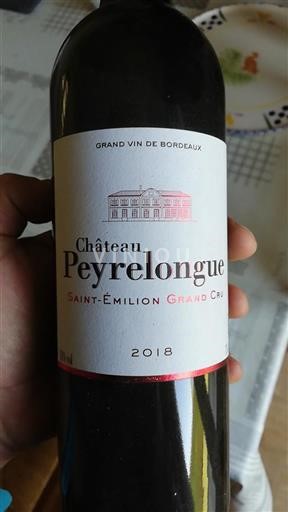 Bordeaux Saint-Émilion Grand Cru Grand Cru Château Peyrelongue 2018