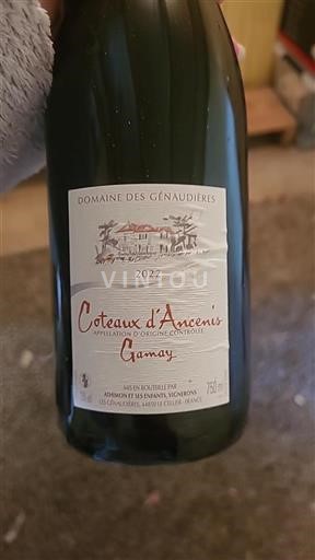 Vale do Loire Coteaux-d'ancenis Domaine Des Génaudières 2022