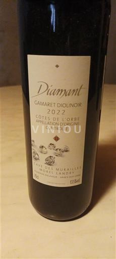 Vaud Côtes de l'Orbe AOC Cave des Murailles Diamant 2022
