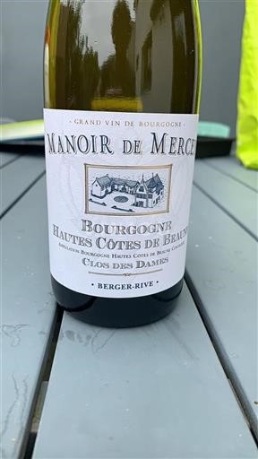Burgundy Unspecified Manoir de Mercey Clos des Dames 2022