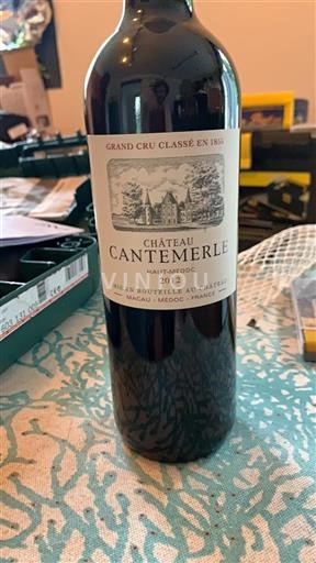 Bordeaux Haut-Médoc Grand Cru Cantemerle 2012