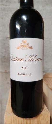 Bordeaux Pauillac Château Pibran 2007