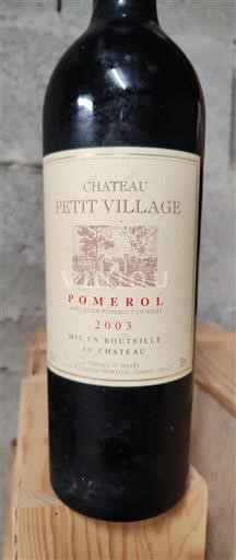 Bordeaux Pomerol Château Petit Village 2003