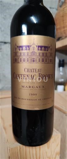 Bordeaux Margaux Grand Cru Cantenac Brown 1999
