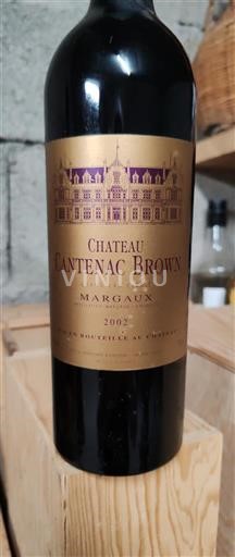 Bordeaux Margaux Grand Cru Cantenac Brown 2002