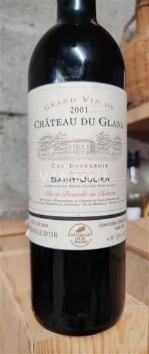 Bordeaux Saint-Julien Cru Bourgeois Château Glana 2001