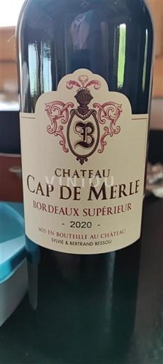 Bordeaux Bordeaux superiore Château Cap de Merle 2020