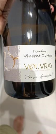 Valle del Loira Vouvray Domaine Vincent Carême Plaisir Ancestral 2022