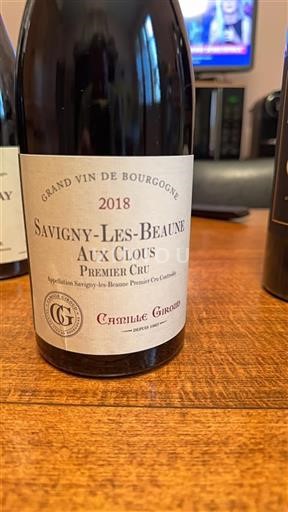 Burgundy Savigny-lès-Beaune Premier Cru Camille Giroud Aux Clous 2018