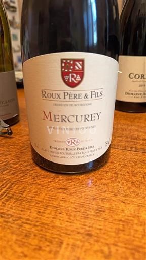 Burgundsko Mercurey Domaine Roux Père & Fils 2018