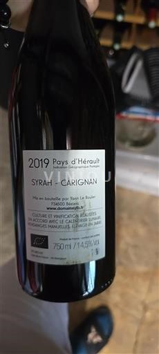 Languedoc Unspecified Domaine Yann Le Bouler Syrah-Carignan 2019