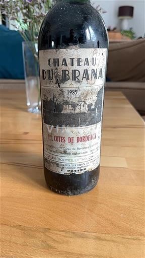 Bordeaux Premières Côtes de Bordeaux Château Brana 1985