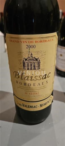 Bordeaux Blaissac 2000