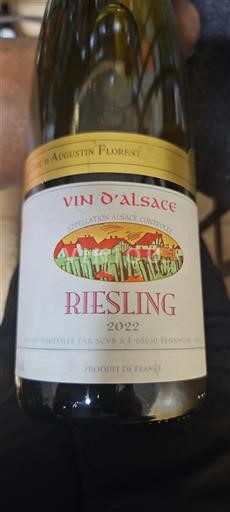 Alzacija Cave Augustin Florent Riesling 2022