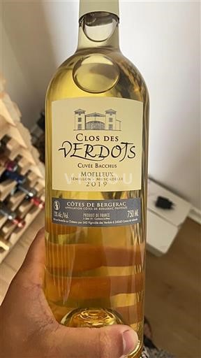 Sud-Ovest Côtes-de-bergerac Clos des Verdots Bacchus 2019