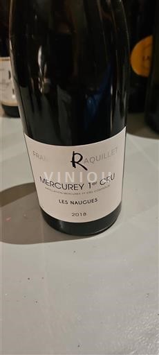 Borgogna Mercurey Premier Cru François Raquillet Les Naugues 2018