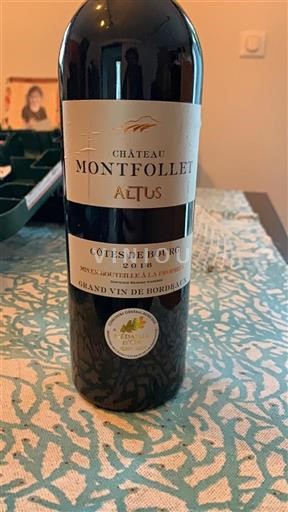 Bordeaux Côtes-de-bourg Château Montfollet Altus 2018