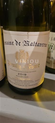 Valle della Loira Pouilly-fumé Domaine Maltaverne 2019