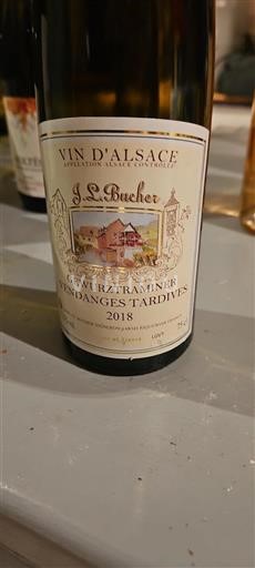 Alsace Vendanges Tardives J.L. Bucher Gewurztraminer Vendanges Tardives 2018