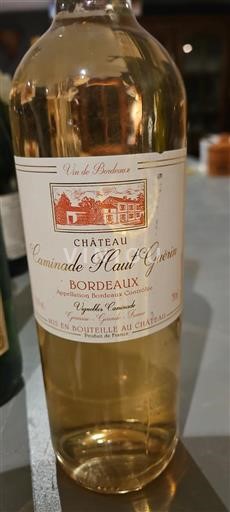 Vin Blanc sec Château Caminade Haut-Guérin Non millésimé France Bordeaux