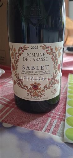 Vallée du Rhône Côtes-du-rhône-villages Domaine Cabasse Les Deux Anges 2022