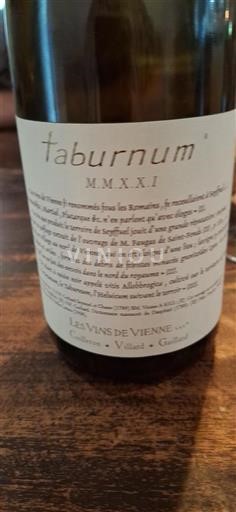Údolí Rhôny Nespecifikováno Les Vins de Vienne Taburnum 2021