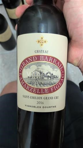 Bordeaux Saint-Émilion Grand Cru Grand Cru Château Grand Barrail Lamarzelle Figeac 2016